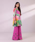 Women's Unstitched Lawn Embroidered Purple 2 Piece Suit